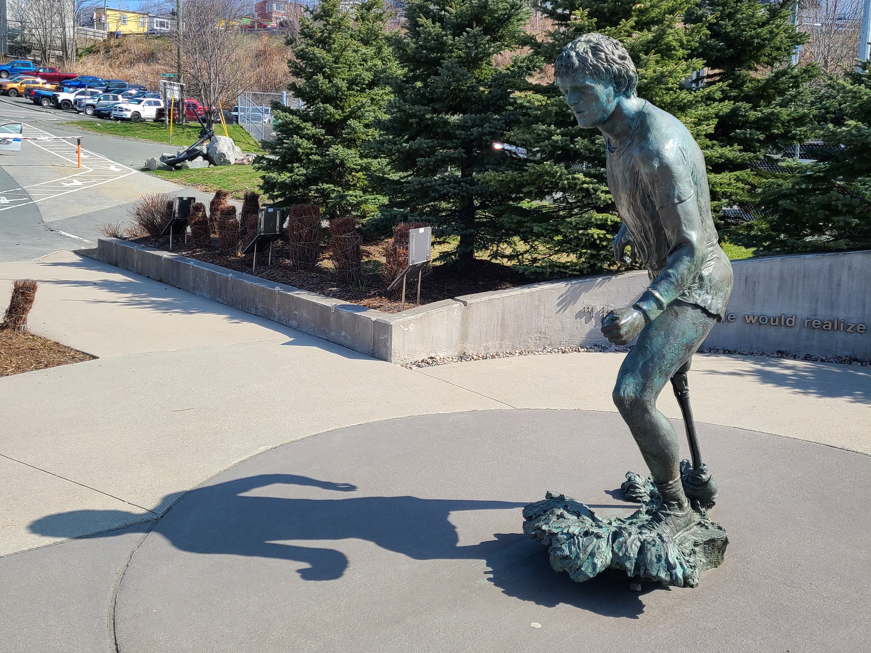 A statue of Terry Fox