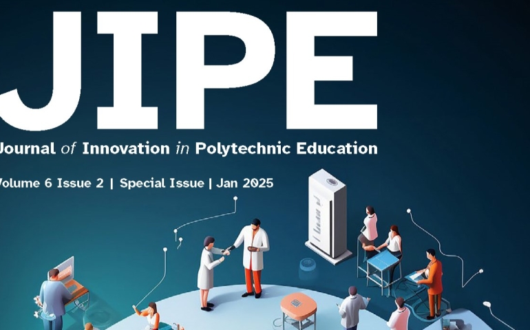 the cover of JIPE 6.2 shows illustrated people doing various jobs